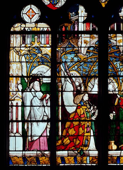 St. Jakob og bebudelsens engel, fra kapellet til Jacques Coeur av French School