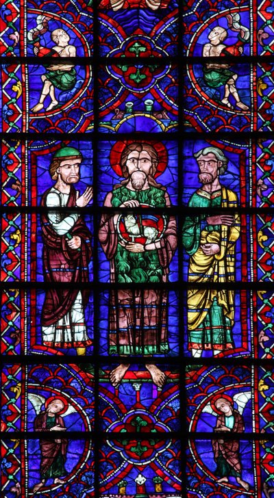 St John Baptist med Agnus Dei (w106) av French School