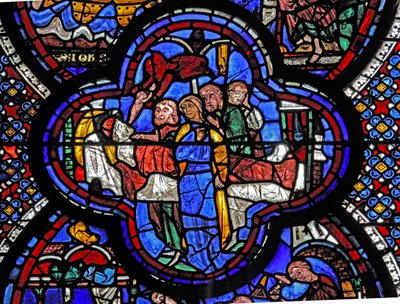 St John-vinduet: Stacatus død: en demon tar hans sjel (w48) av French School