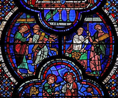 St John-vinduet: mirakelet med å endre pinner til gull (w48) av French School
