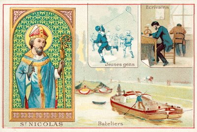 St Nicholas (chromolitho) av French School