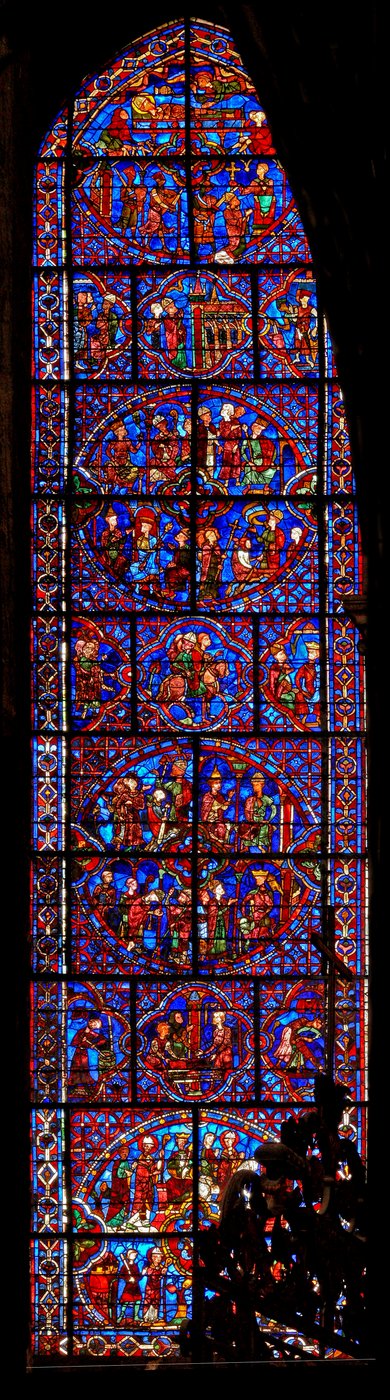 St Thomas Becket - scener fra livet til (w18) av French School