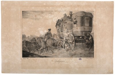 Stagecoach, 1823 av French School