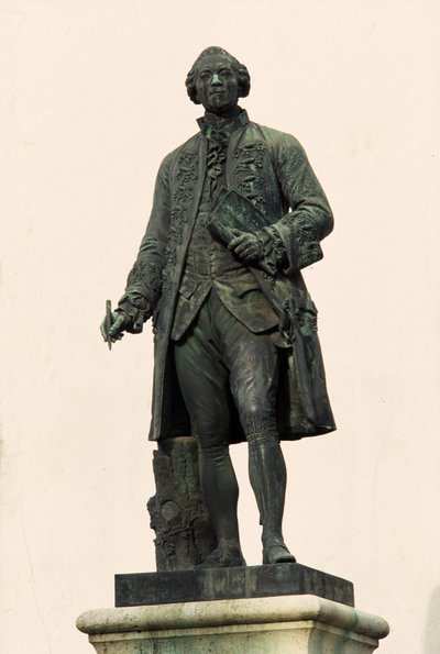 Statue av Georges Louis Leclerc, greve av Buffon (1707-1788), Montbard (21 Cote d