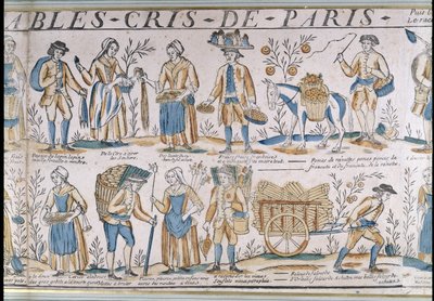 Gatehandlere på 1700-tallet av French School