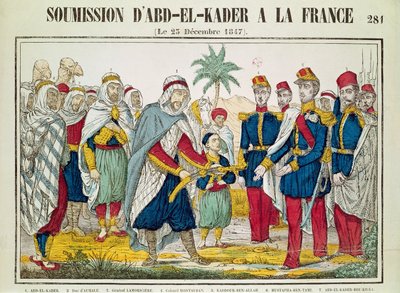 Innlevering av Abd el-Kader (1808-83) til Henri d