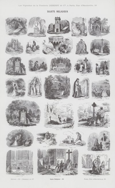 Religiöse Themen von French School