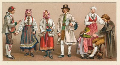 Sverige og Norge Costume av French School