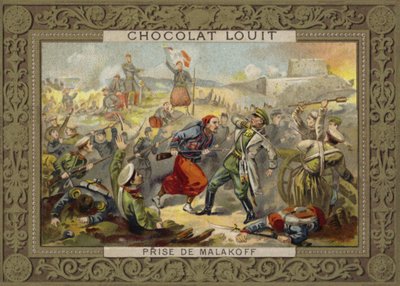 Ta av Malakoff Redoubt, beleiring av Sevastopol, Krim-krigen, 7. september 1855 av French School