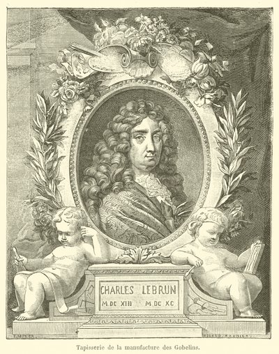 Tapet fra Gobelins-fabrikken (gravering) av French School