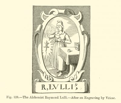 Alkymisten Raymond Lulli (gravering) av French School