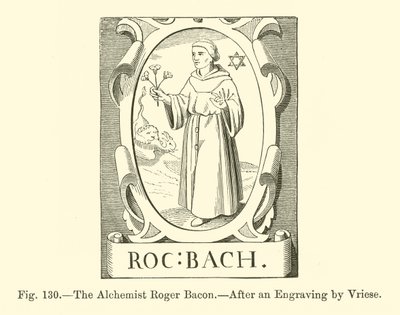 Alkymisten Roger Bacon (gravering) av French School