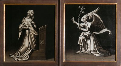 Kunngjøringen. Triptyk av Aubery av French School