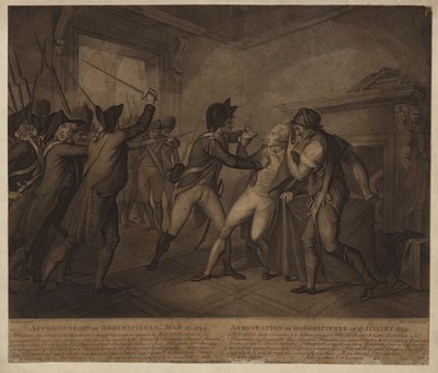 Pågripelsen av Robespierre 27. juli 1794 av French School