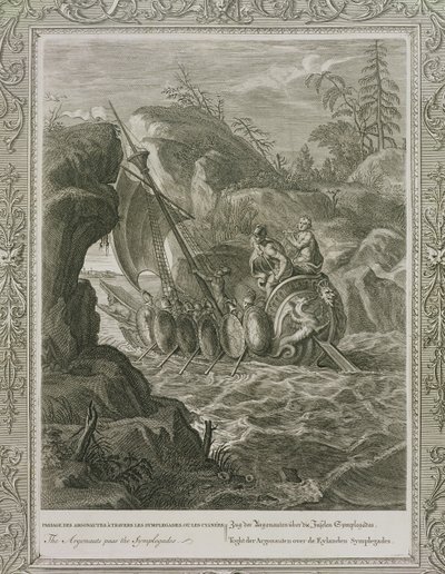 Argonautene passerer Symplegadene av French School