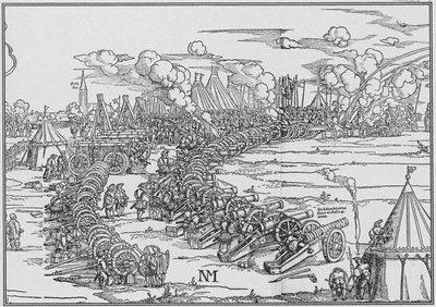 Artilleriparken til Charles Quint, 1530 av French School