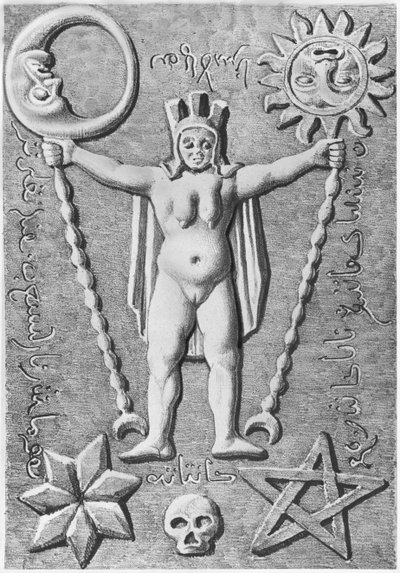 The Baphomet of the Templars, kopi av en steinkiste funnet i Essarois (Bourgogne) av French School