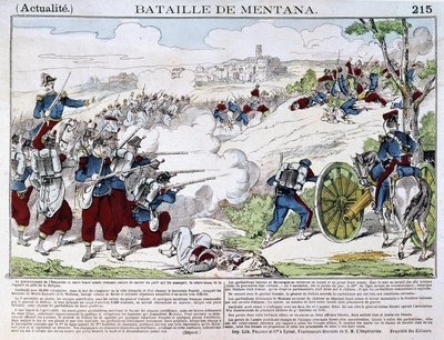 The Battle of Mentana on November 3 av French School