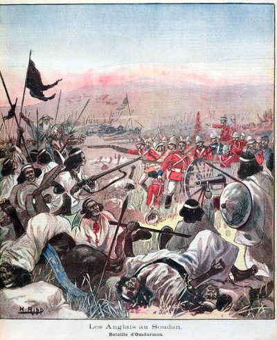 Slaget ved Omdurman, cover av Lectures Pour Le Dimanche, september 1898 av French School