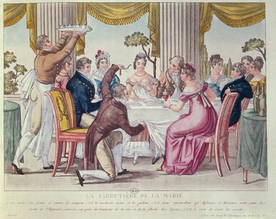 The Brides Garter, ca. 1820 av French School