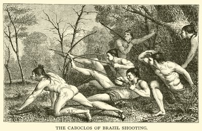 The Caboclos of Brazil Shooting (gravering) av French School