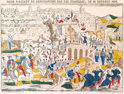 Franskmennenes fangst av Konstantin 13. oktober 1837 av French School