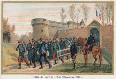 Fangsten av Chateau de Ham av French School