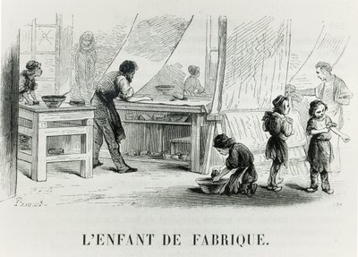 Fabrikkens barn, ca. 1842 av French School