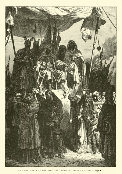 De kristne i Den hellige by besmitter før Saladin av French School