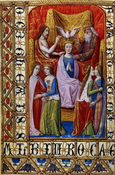 Jomfruens kroning ved den hellige treenighet, ca.1500 av French School