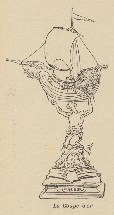Coupe d#39;Or, trofé for en vannturnering holdt i Sète, Frankrike (lito) av French School