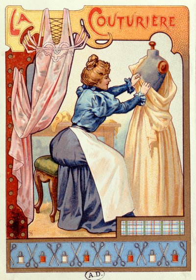 The Couturier, 1899 av French School