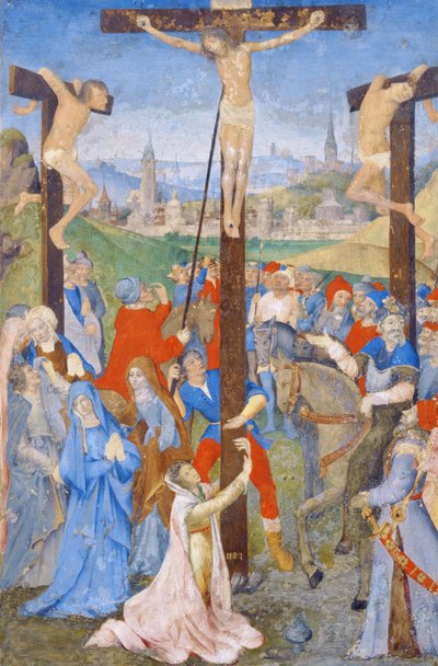 Korsfestelsen, fra et missal av French School