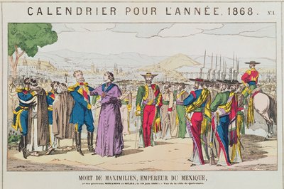 Maximilians død, keiser av Mexico, 19. juni 1867 av French School