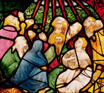 Den hellige ånds nedstigning, ca.1400 av French School