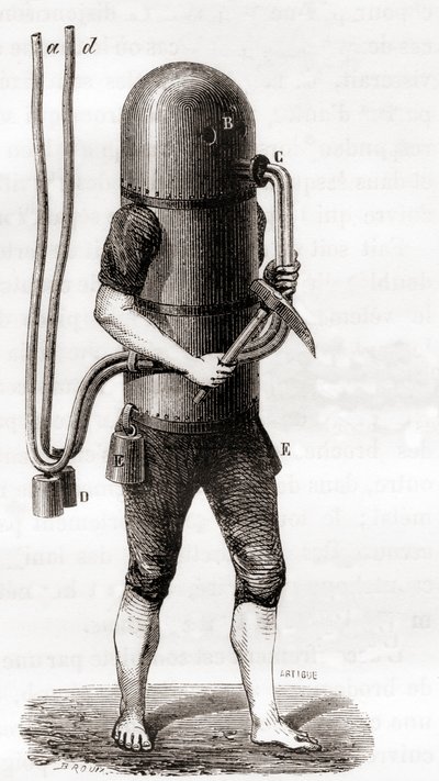 Dykkermaskinen til Karl Heinrich Klingert av French School