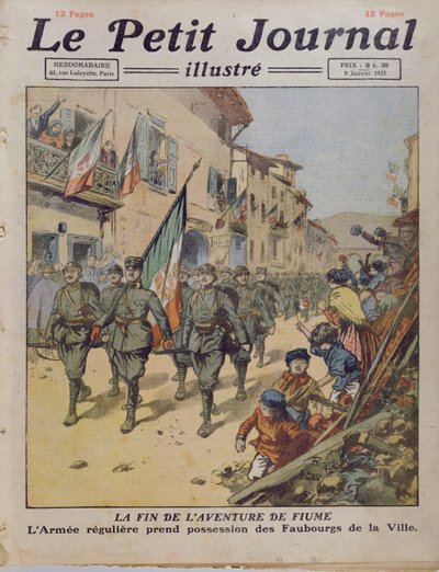 The End of the Fiume Adventure, fra Le Petit Journal, 9. januar 1921 av French School