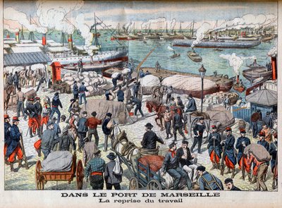 The End of the Strike in Marseille, illustrasjon fra 