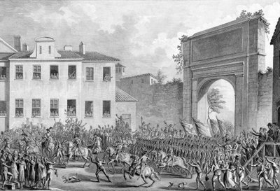 Franskmennenes inntog i Milano, 25 Floreal An IV (14. mai 1796) - Italiensk kampanje (1796-1797) - Franske tropper gikk inn i Milano 14. mai 1796 av French School