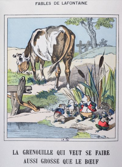 Frosken og oksen, fra 
