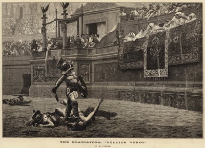 Gladiatorene, "Pollice Verso" (gravering) av French School