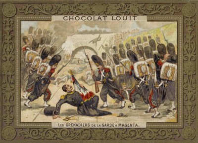 The Grenadiers of the Guard i slaget ved Magenta, 1859 av French School
