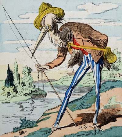 Hegre, fra Fables de la Fontaine av French School