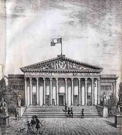 Deputertehuset - "Alphabet Picturesque des Monumens de Paris" ca. 1840 (gravering) av French School