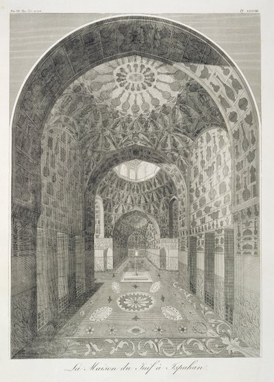 Jødens hus i Isfahan, fra Voyages du Chevalier Chardin en Perse, et autres Lieux d