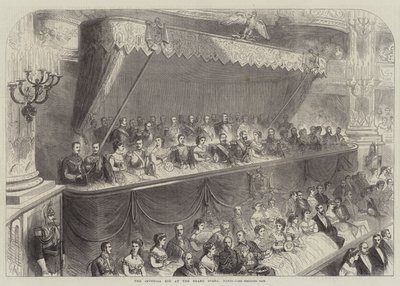 The Imperial Box på Grand Opera, Paris av French School