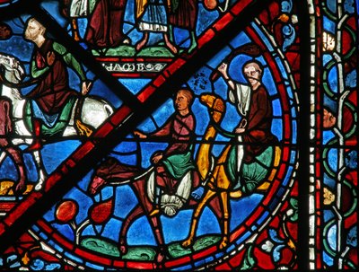 Josef-vinduet: brødrene hans vender tilbake fra Egypt (w41) av French School