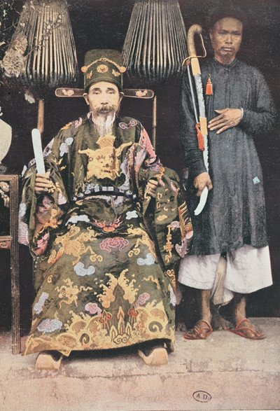 Kinh Luoc eller Emperors Viceroy i Tonkin, 1896 av French School
