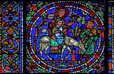 The Life of Christ-vinduet: Fly til Egypt - og retur (w50) av French School