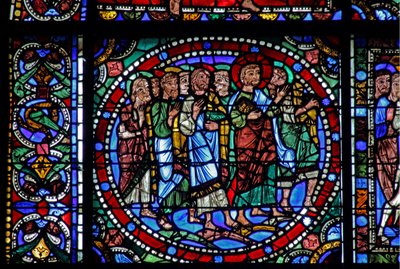 The Life of Christ window: The Entry into Jerusalem (w50) av French School